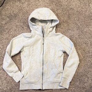 Lululemon Athletica Light Gray Hoodie Jacket